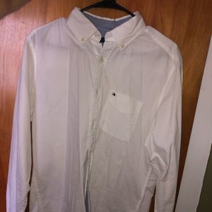 White Tommy Hilfiger Button Up